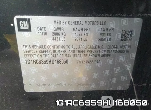 1G1RC6S59HU168050 фото 10