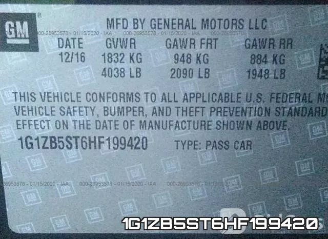 1G1ZB5ST6HF199420 фото 10