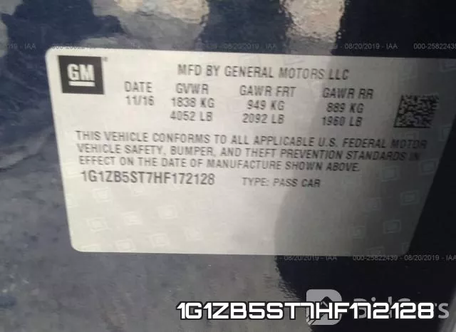 1G1ZB5ST7HF172128 фото 10