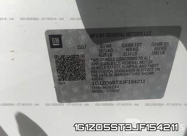 1G1ZD5ST3JF154211 фото 10
