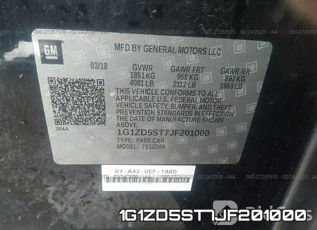 1G1ZD5ST7JF201000 фото 10