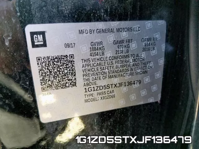 1G1ZD5STXJF136479 фото 2