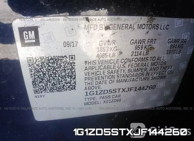 1G1ZD5STXJF144260 фото 10