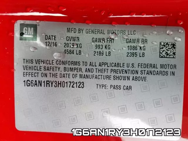 1G6AN1RY3H0172123 фото 2