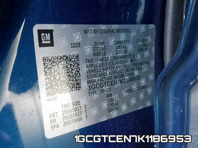 1GCGTCEN7K1186953 фото 2