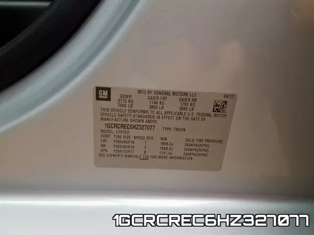 1GCRCREC6HZ327077 фото 2