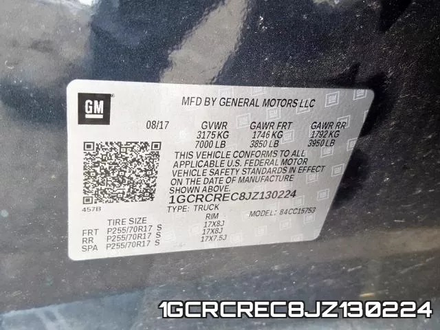 1GCRCREC8JZ130224 фото 2