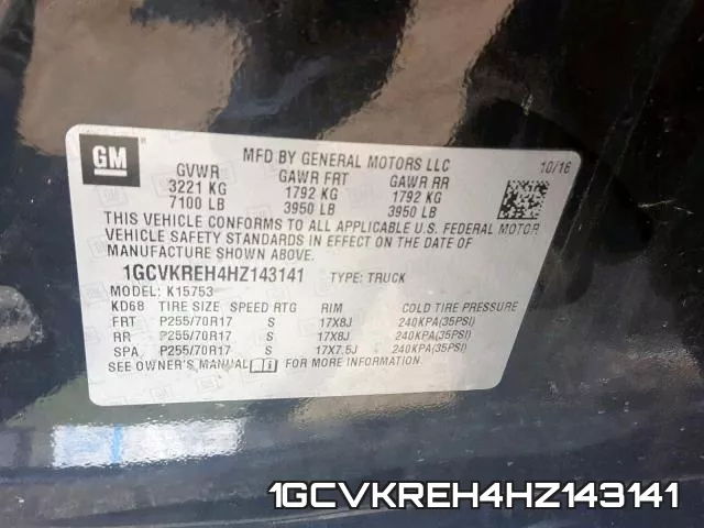 1GCVKREH4HZ143141 фото 2