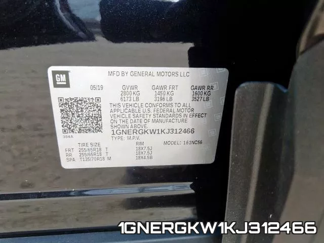 1GNERGKW1KJ312466 фото 2