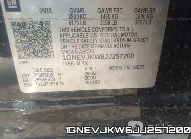 1GNEVJKW6JJ257200 фото 10