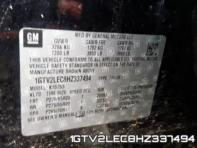1GTV2LEC8HZ337494 фото 2