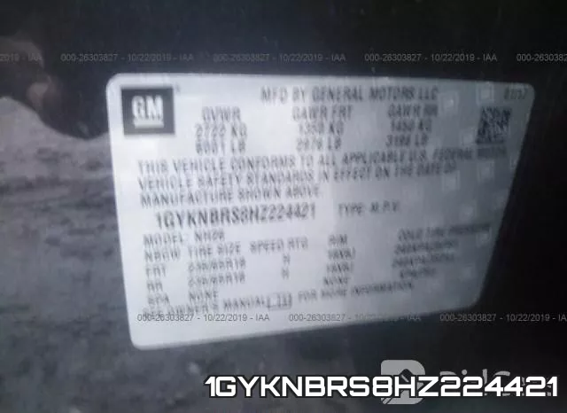 1GYKNBRS8HZ224421 фото 10