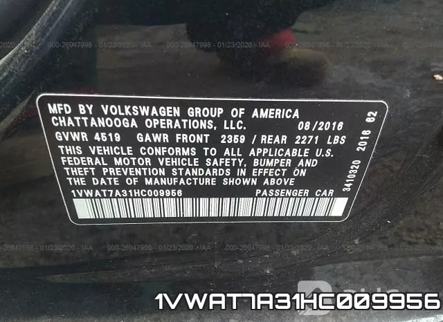 1VWAT7A31HC009956 фото 10