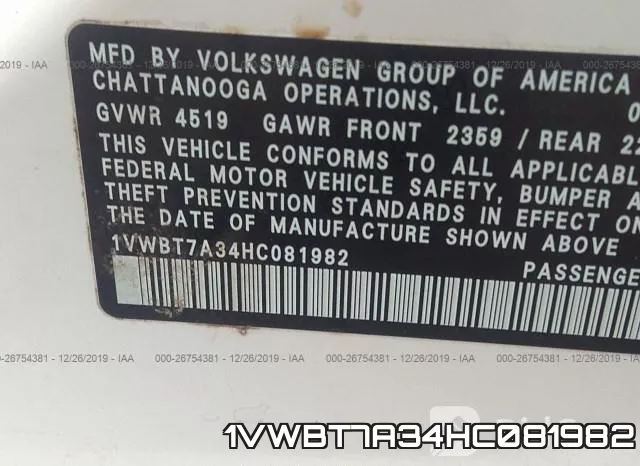 1VWBT7A34HC081982 фото 10