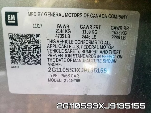 2G1105S3XJ9135155 фото 2