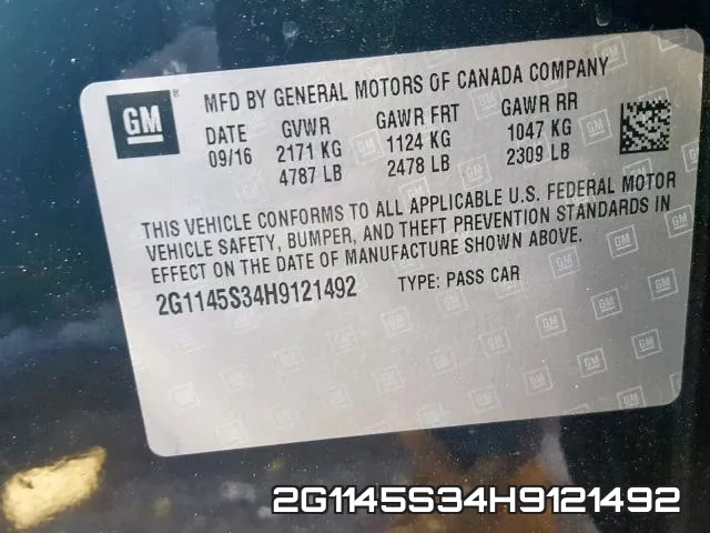 2G1145S34H9121492 фото 2
