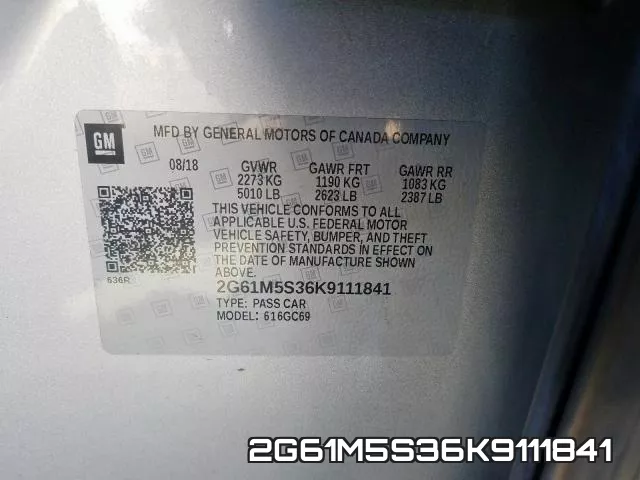 2G61M5S36K9111841 фото 2