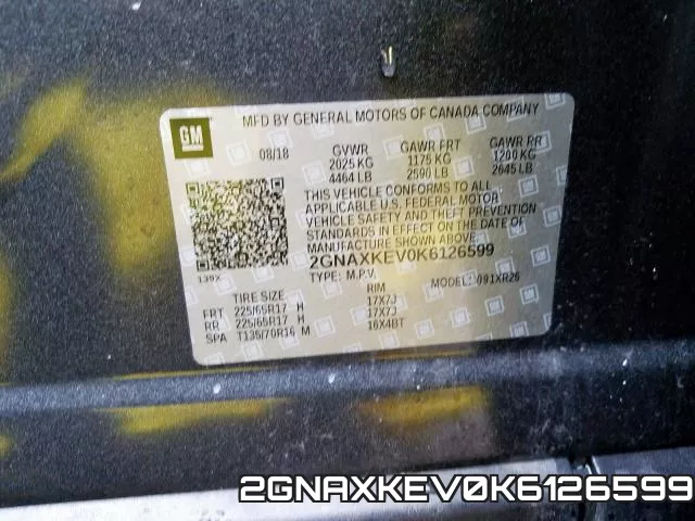 2GNAXKEV0K6126599 фото 2