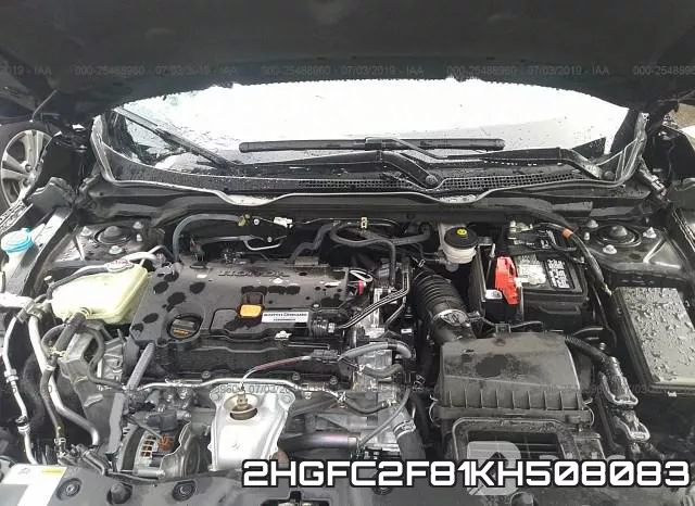 2HGFC2F81KH508083 фото 2