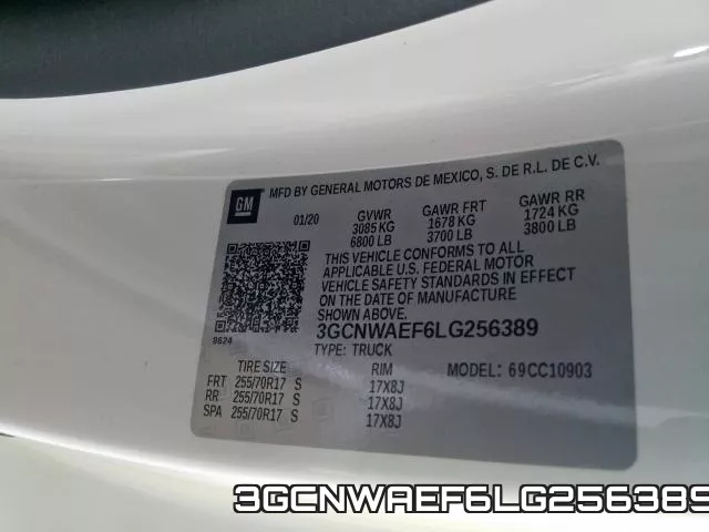 3GCNWAEF6LG256389 фото 2
