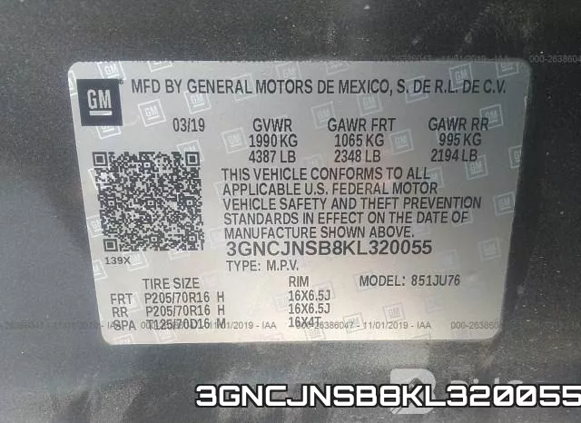 3GNCJNSB8KL320055 фото 10