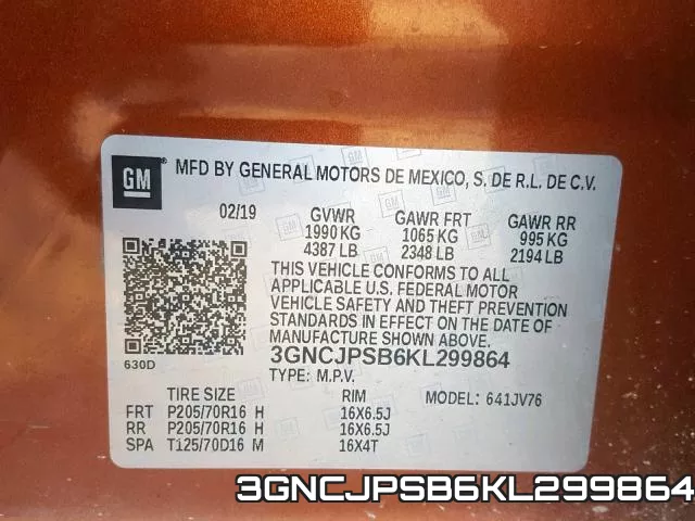 3GNCJPSB6KL299864 фото 2