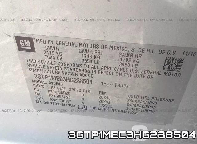 3GTP1MEC3HG238504 фото 10