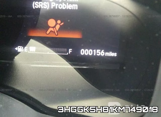 3HGGK5H81KM749018 фото 8