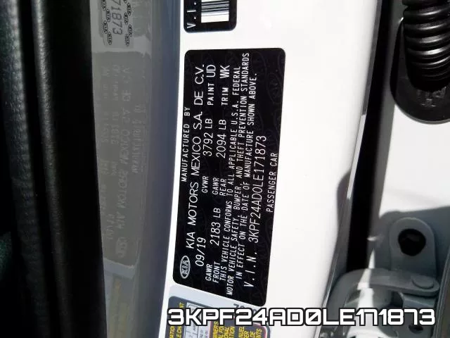 3KPF24AD0LE171873 фото 2