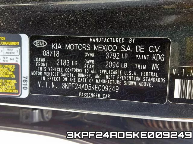 3KPF24AD5KE009249 фото 2
