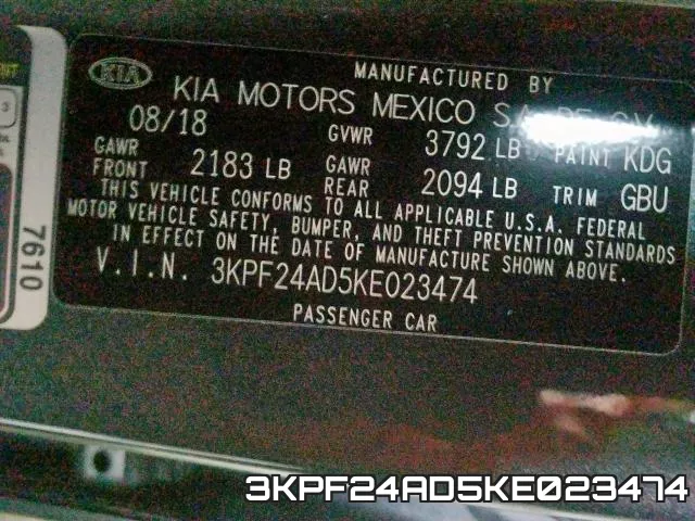 3KPF24AD5KE023474 фото 2