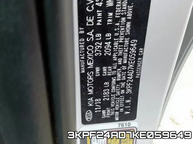 3KPF24AD7KE059649 фото 2