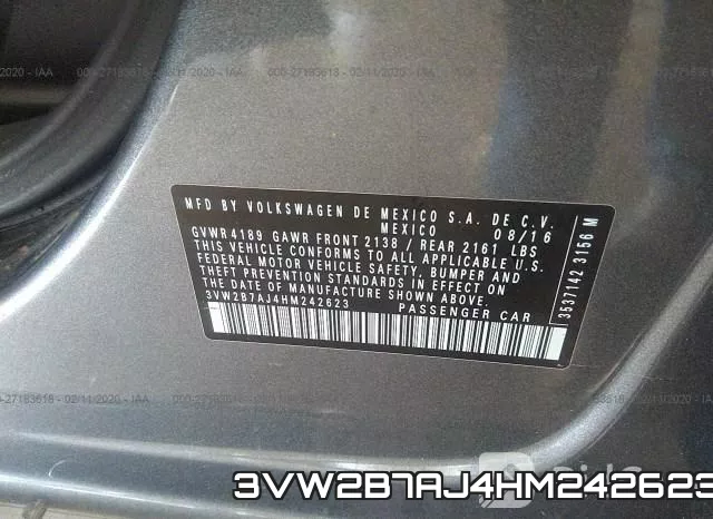 3VW2B7AJ4HM242623 фото 10