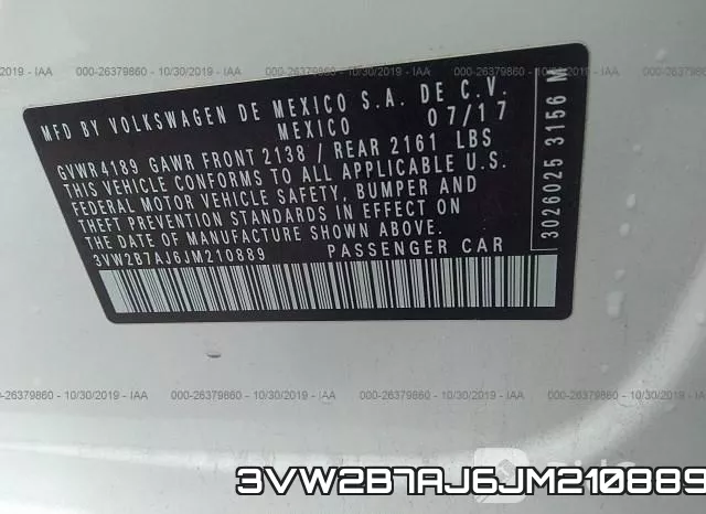 3VW2B7AJ6JM210889 фото 10