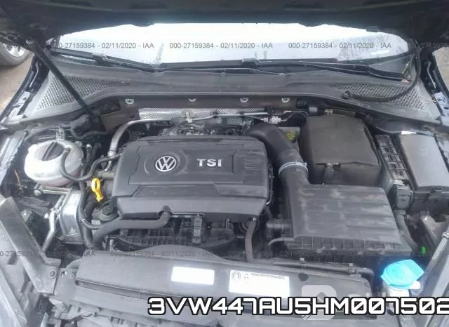 3VW447AU5HM007502 фото 2