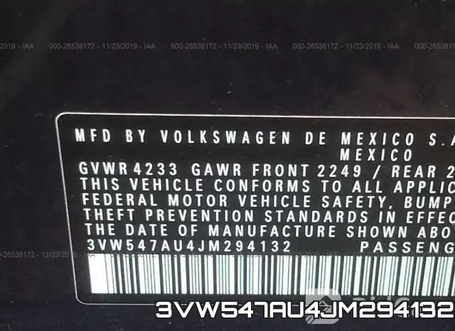 3VW547AU4JM294132 фото 10