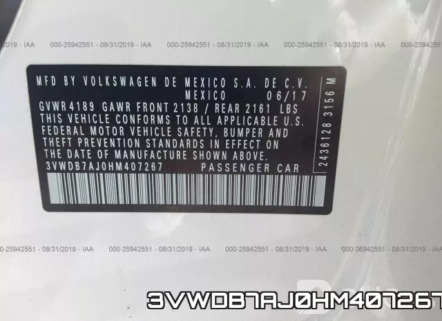 3VWDB7AJ0HM407267 фото 10