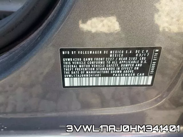 3VWL17AJ0HM341401 фото 2
