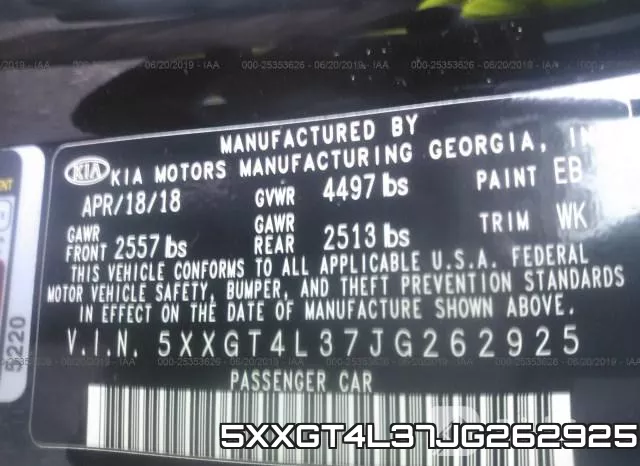 5XXGT4L37JG262925 фото 10