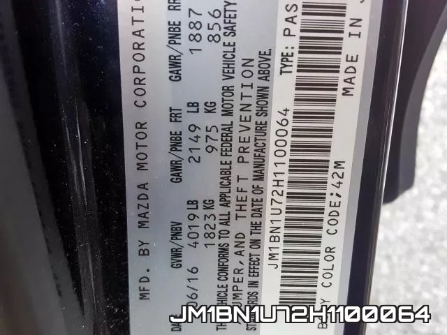 JM1BN1U72H1100064 фото 2