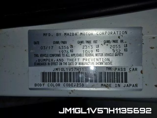 JM1GL1V57H1135692 фото 2