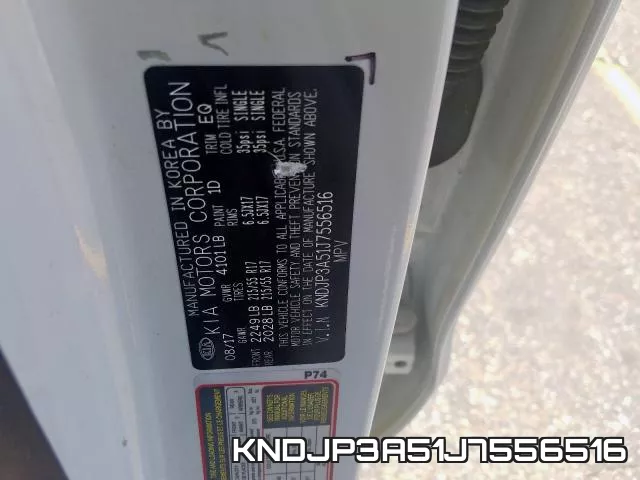 KNDJP3A51J7556516 фото 2