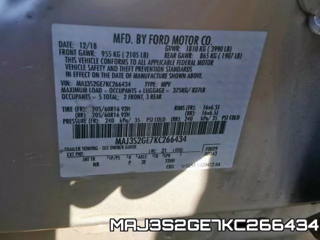 MAJ3S2GE7KC266434 фото 2
