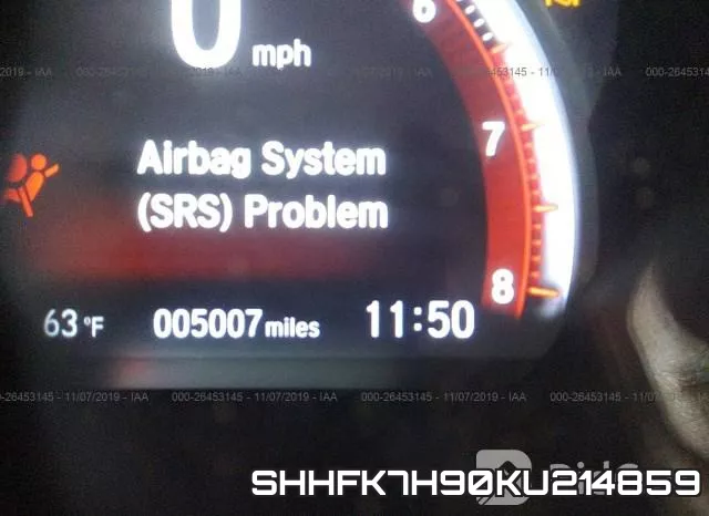 SHHFK7H90KU214859 фото 8