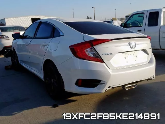 19XFC2F85KE214891 фото 4