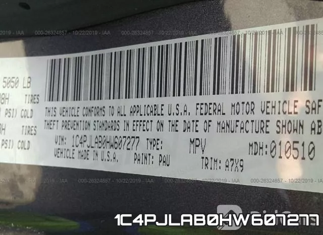 1C4PJLAB0HW607277 фото 10