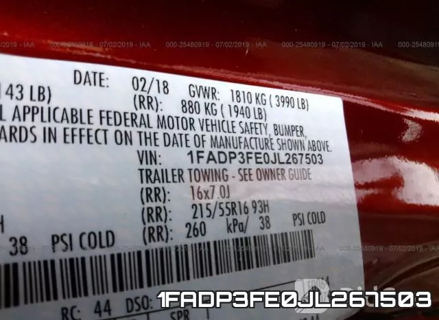 1FADP3FE0JL267503 фото 10