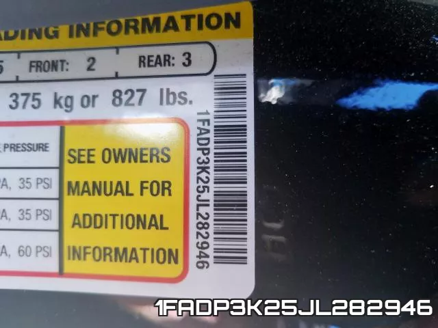 1FADP3K25JL282946 фото 2