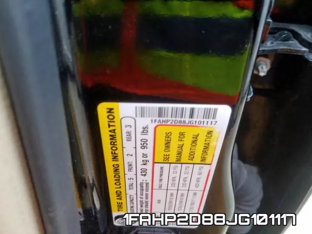 1FAHP2D88JG101117 фото 2