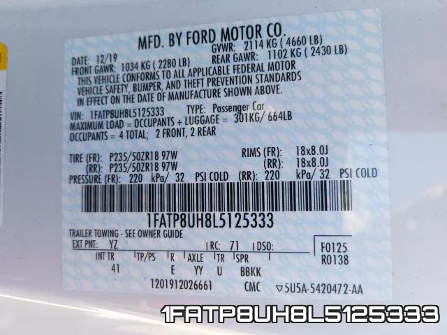 1FATP8UH8L5125333 фото 2